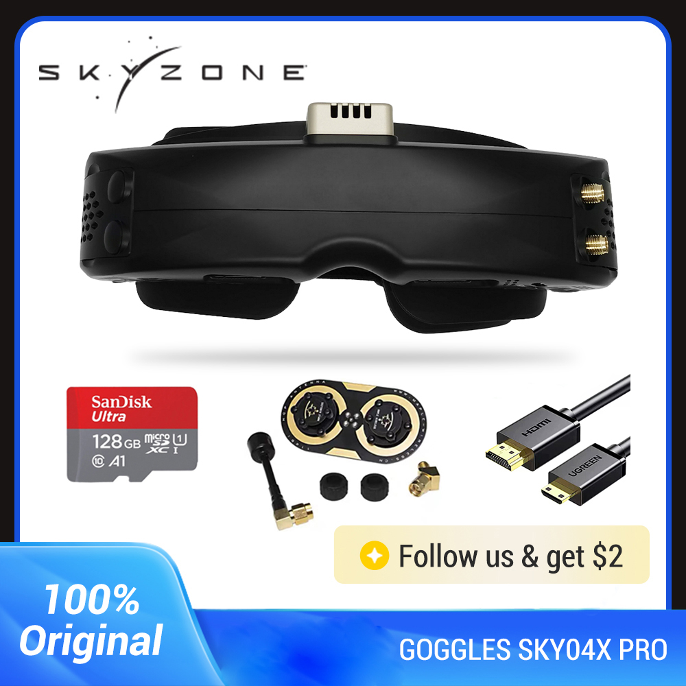 Skyzone SKY04X PRO 5.8GHz FPV  - Skyzone Sky04X Pro Oled Fpv Goggles ulasan dan harga
